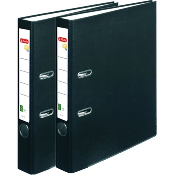 Biblioraft A4 Herlitz, FSC One File, PVC, latime 5 cm, Negru (set/ 2 bucati) Biblioraft A4 Herlitz, FSC One File, PVC, latime 5 cm, Negru (set/ 2 bucati)