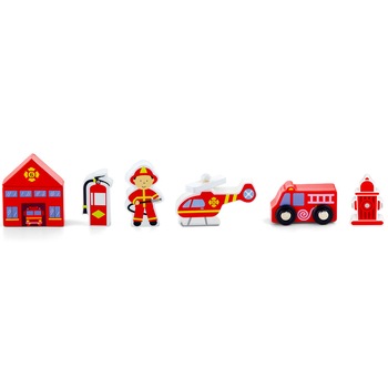 Accesorii pentru setul de trenulete, Viga, Pompieri Accesorii pentru setul de trenulete, Viga, Pompieri
