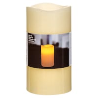 Lumanare electrica alba cu LED , DecorCasa , 11 x 21 cm