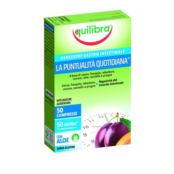 Supliment alimentar, LA PUNTUALITA QUOTIDIANA, Tranzit intestinal regulat, Equilibra, 50 Tablete, 6.25 g Supliment alimentar, LA PUNTUALITA QUOTIDIANA, Tranzit intestinal regulat, Equilibra, 50 Tablete, 6.25 g