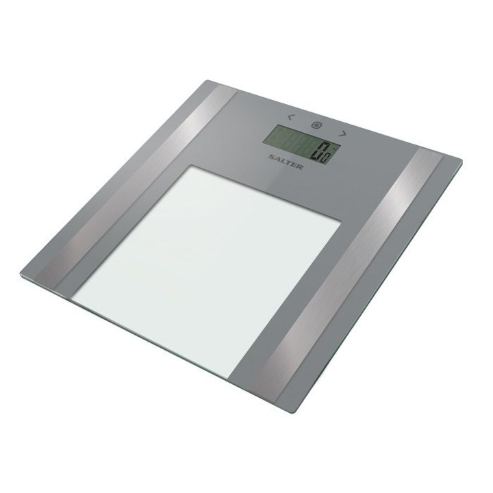 SALTER 9158SV3R Testelemző személymérleg, 180Kg, Ezüst