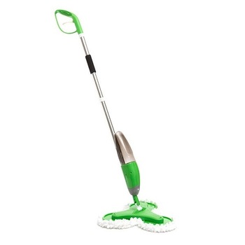 Mop triplu cu rezervor pulverizator, INNOVAGOODS, 3 capete rotative cu diametru 20 cm, 3 lavete microfibra, rezervor 600 ml Mop triplu cu rezervor pulverizator, INNOVAGOODS, 3 capete rotative cu diametru 20 cm, 3 lavete microfibra, rezervor 600 ml