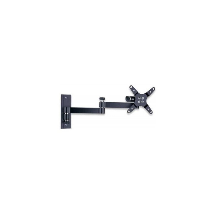 Стойка за стена Techly, TV/LCD/LED, 13"-30", 15kg, VESA, Черен