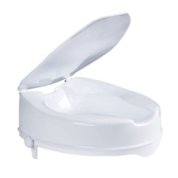 Inaltator de plastic pentru scaun WC de 10 cm, FS667, alb Inaltator de plastic pentru scaun WC de 10 cm, FS667, alb