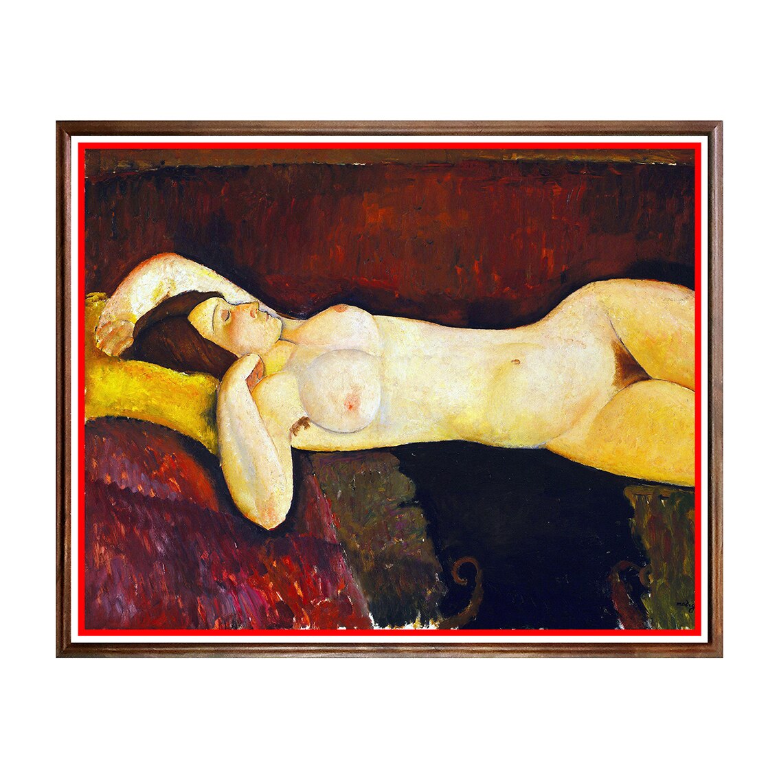 Tablou Poster, Arta Sec. XX, Amedeo Modigliani - Reclining Nude - ASD-062, 40 x 50 cm