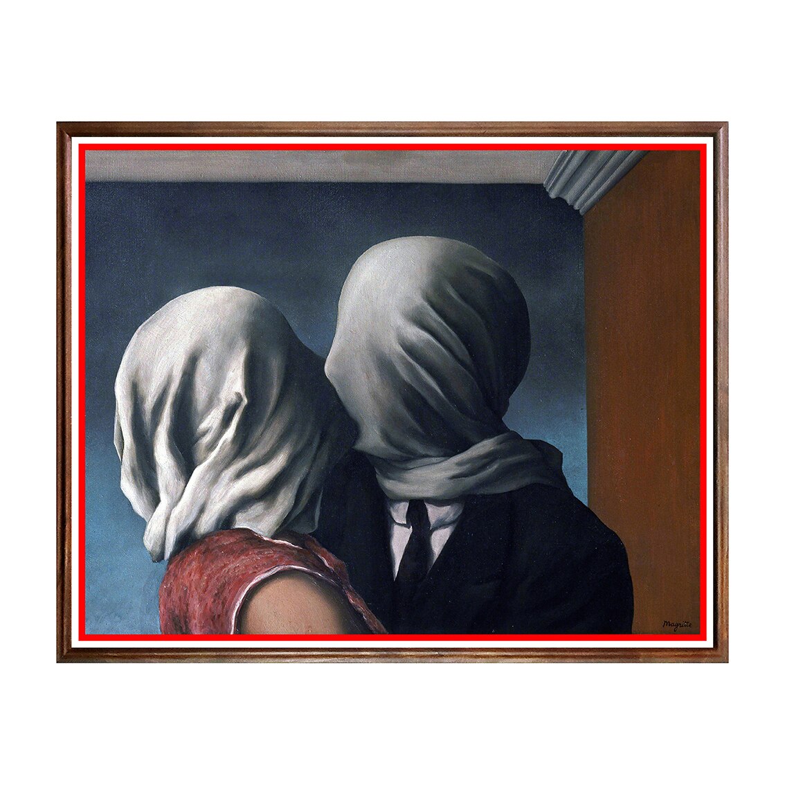 Tablou Poster, Arta Sec. XX, René Magritte - The Lovers - ASD-204, 40 x 50 cm
