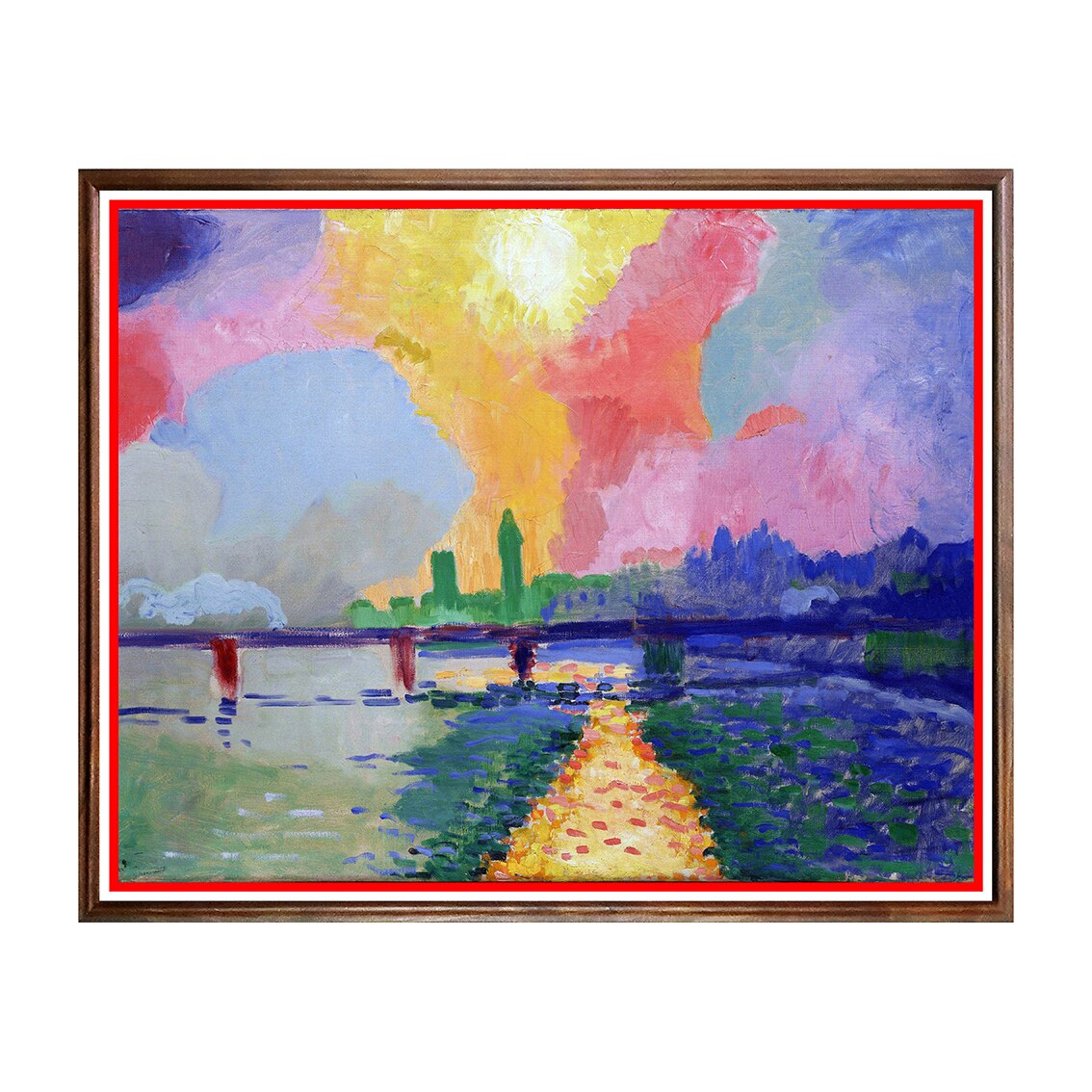Tablou Poster, Arta Sec. XX, André Derain - Charing Cross Bridge - ASD-065, 40 x 50 cm