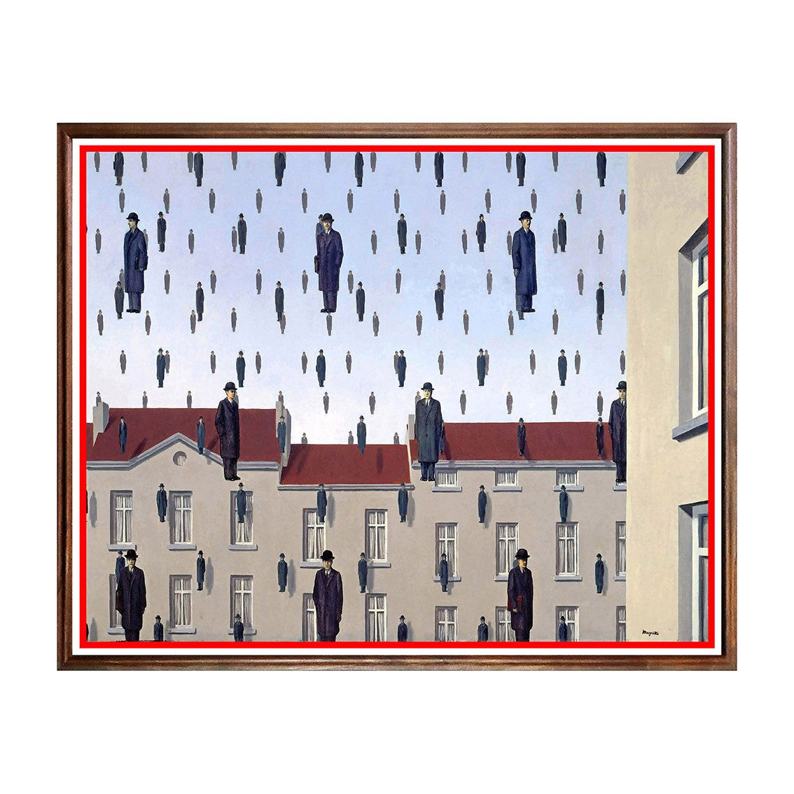 Tablou Poster, Arta Sec. XX, René Magritte - Golconda - ASD-197, 40 x 50 cm