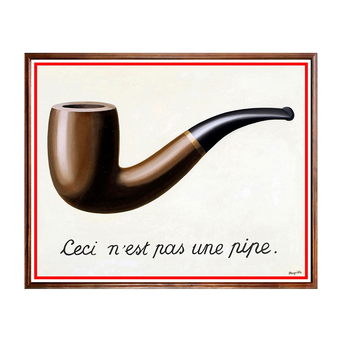 Tablou Poster, Arta Sec. XX, René Magritte - La Trahison des Images - ASD-199, 40 x 50 cm