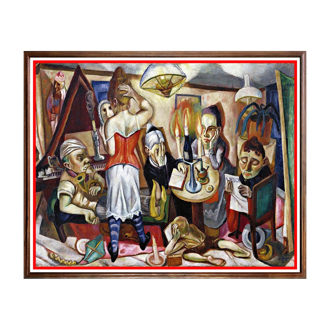 Tablou Poster, Arta Sec. XX, Max Beckmann - Family Picture - ASD-178, 40 x 50 cm