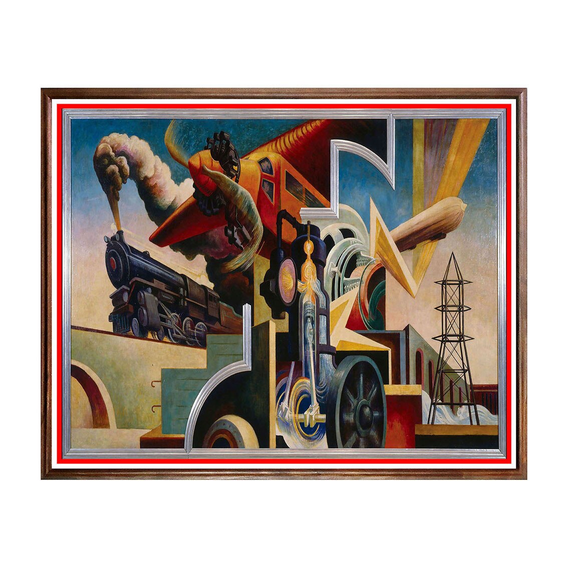 Tablou Poster, Arta Sec. XX, Thomas Hart Benton - Instruments of Power - ASD-217, 40 x 50 cm