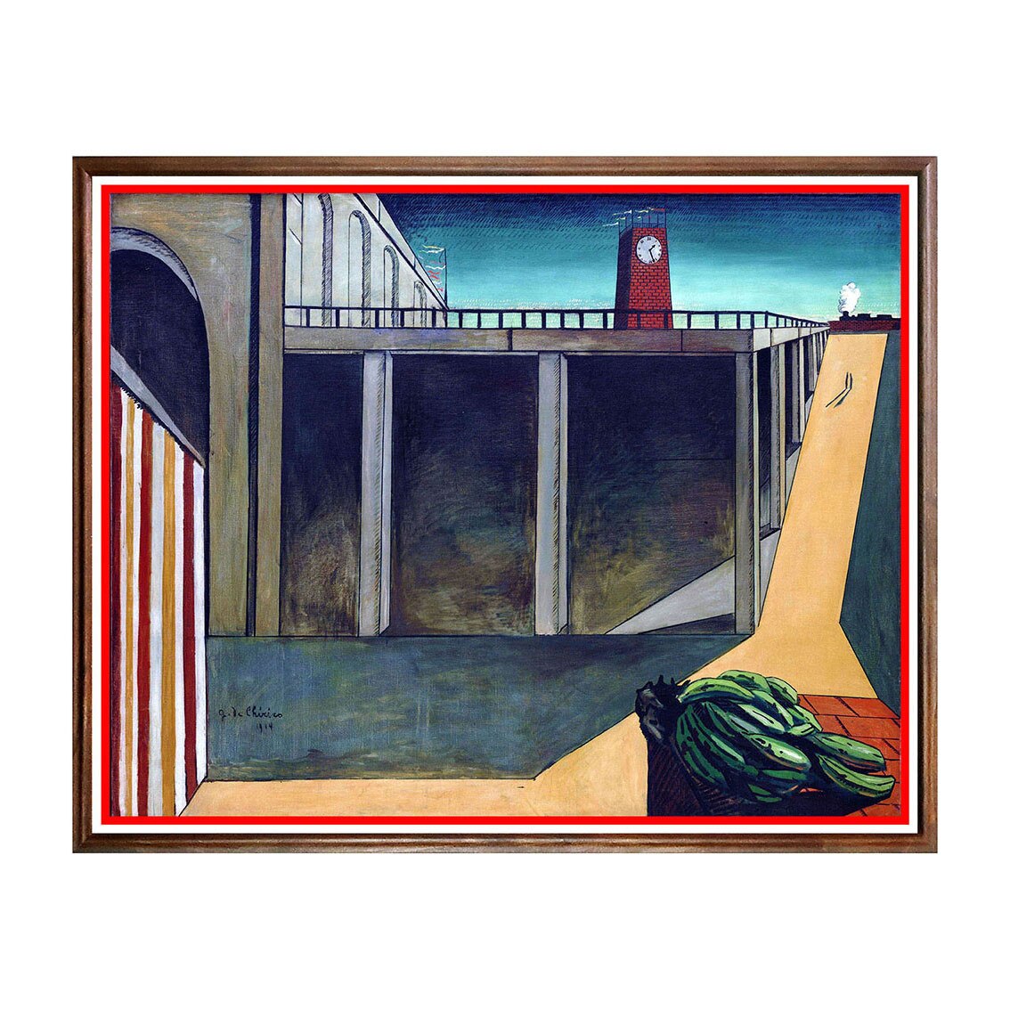 Tablou Poster, Arta Sec. XX, Giorgio de Chirico - Gare Montparnasse - ASD-126, 40 x 50 cm