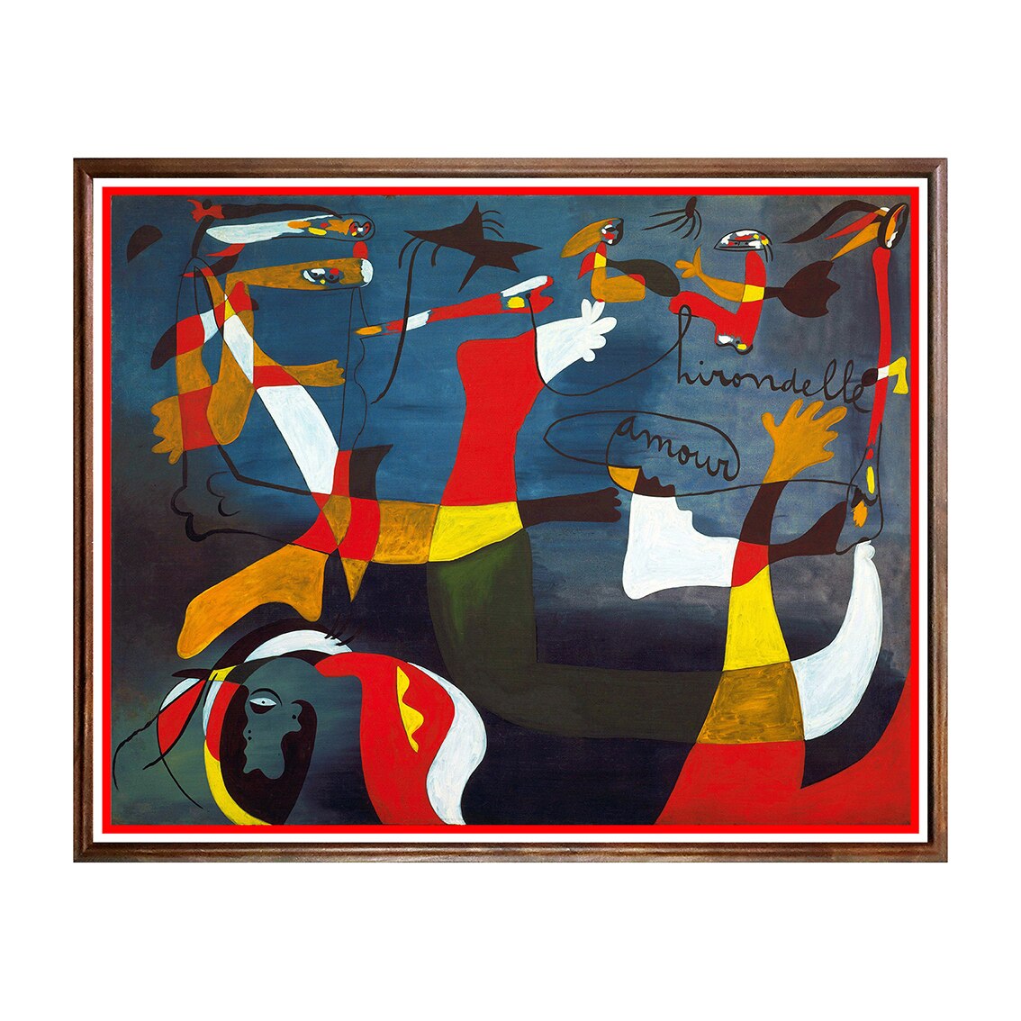 Tablou Poster, Arta Sec. XX, Joan Miró - Hirondelle Amour - ASD-155, 40 x 50 cm