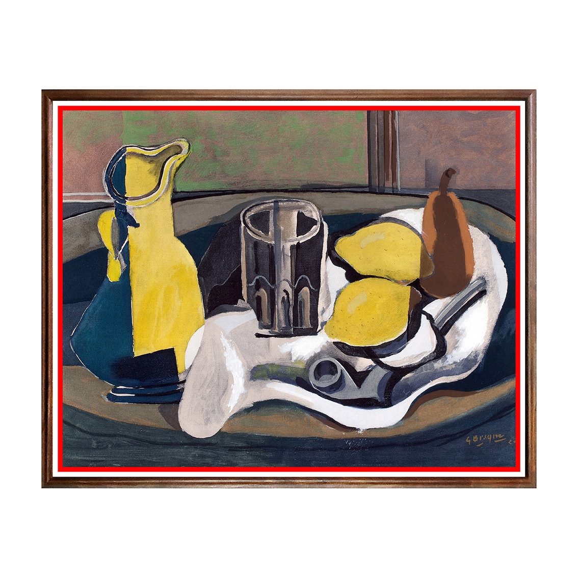 Tablou Poster, Arta Sec. XX, Georges Braque - Nature Morte au Citrons - ASD-119, 40 x 50 cm