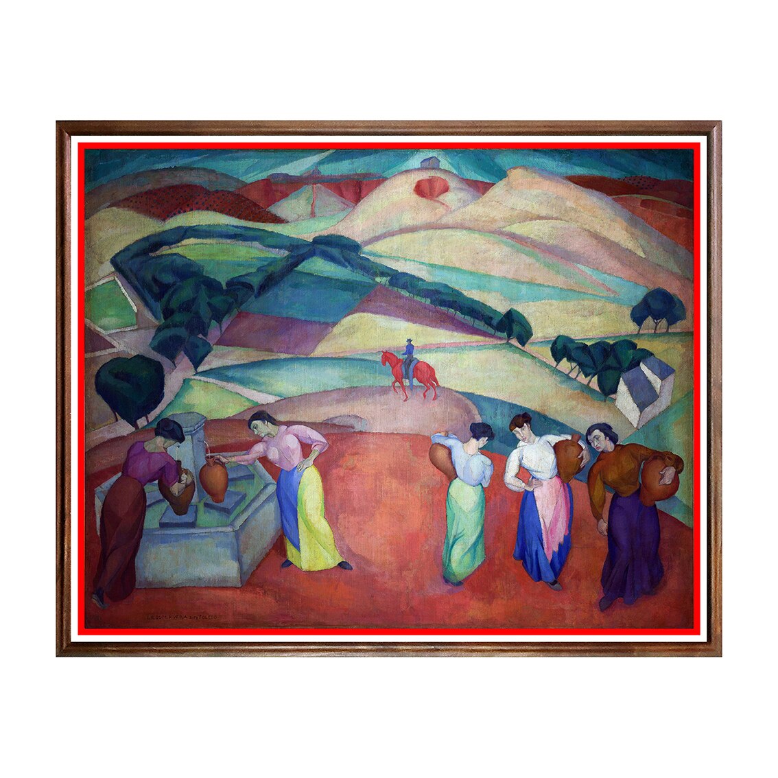 Tablou Poster, Arta Sec. XX, Diego Rivera - At the Fountain of Toledo - ASD-078, 40 x 50 cm