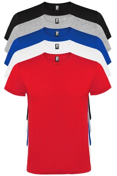 Set 5 Tricouri Clasice, A, 100% bumbac, multicolor, L Set 5 Tricouri Clasice, A, 100% bumbac, multicolor, L
