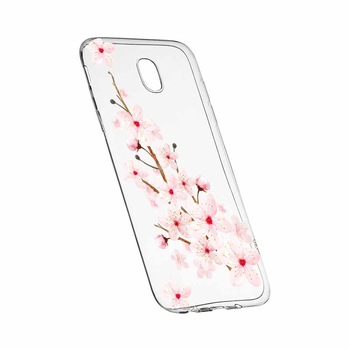Husa Silicon, Transparent, Slim, Spring Flower, Motorola MOTO G6 PLUS Husa Silicon, Transparent, Slim, Spring Flower, Motorola MOTO G6 PLUS