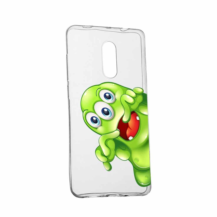 Силиконов кейс Transparent Slim Green Monster Huawei Honor 6A