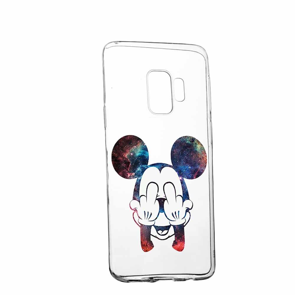 Husa Silicon, Transparent, Slim, Mini Mouse FU, Samsung J4 2018