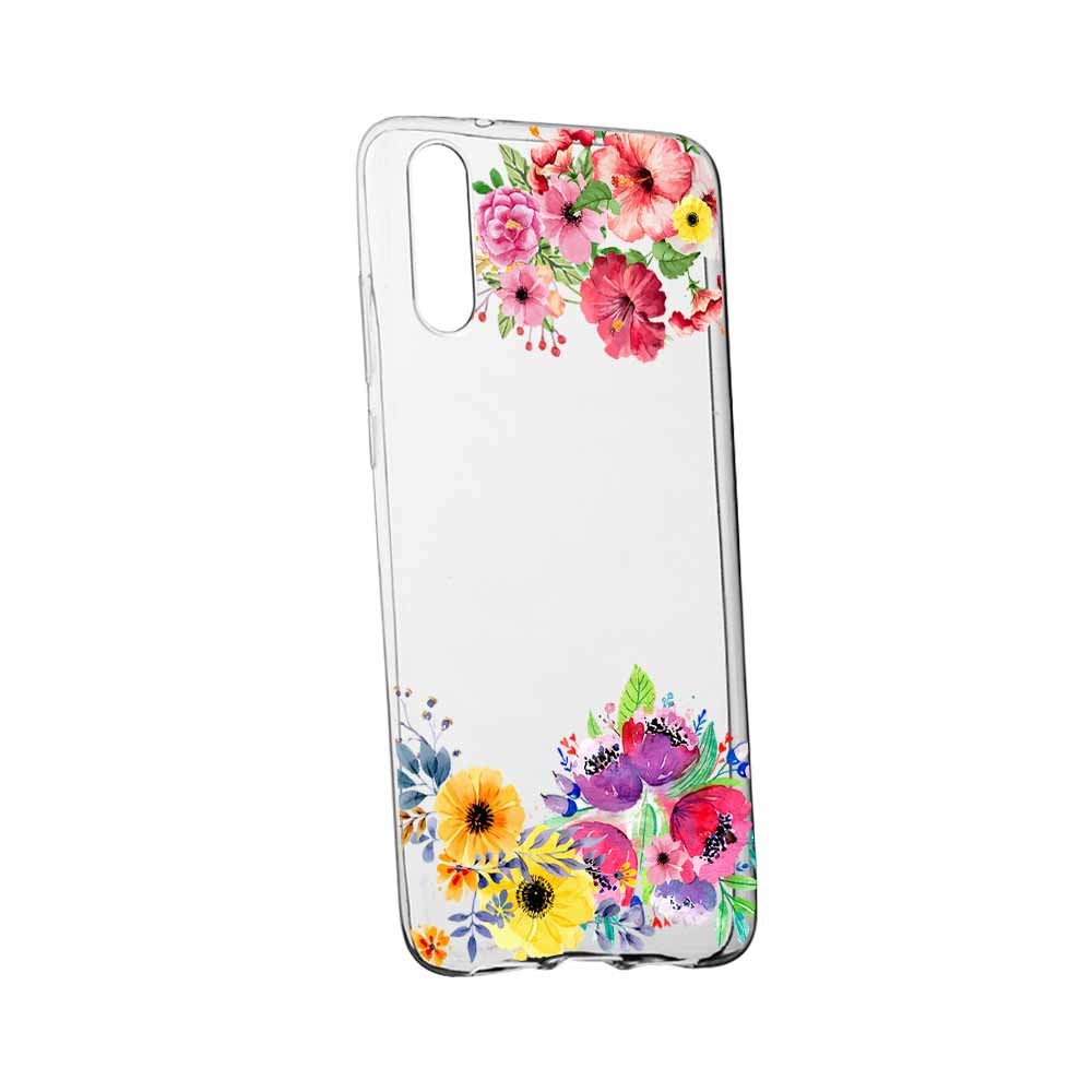 Husa pentru Samsung Galaxy M10, Flowers, 56, Silicon