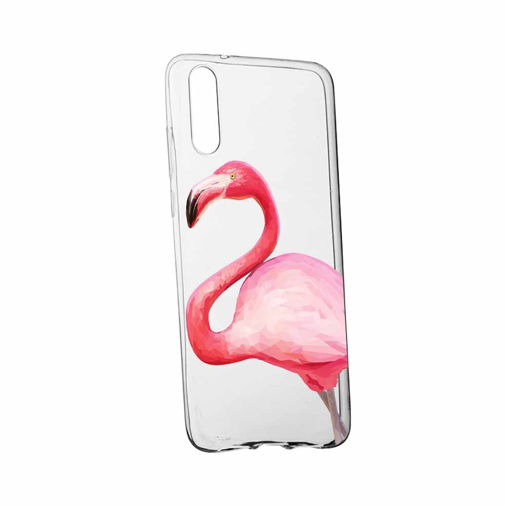 Husa pentru Samsung Galaxy A50, Flamingo, 55, din silicon premium, rezistenta la uzura, anti-alunecare