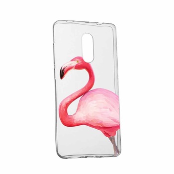 Husa pentru Nokia 5.1 2018, Flamingo, 55, Silicon Husa pentru Nokia 5.1 2018, Flamingo, 55, Silicon