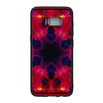 Husa de protectie cu spate de sticla EuroCELL pentru Samsung Galaxy S8, print abstract multicolor Husa de protectie cu spate de sticla EuroCELL pentru Samsung Galaxy S8, print abstract multicolor