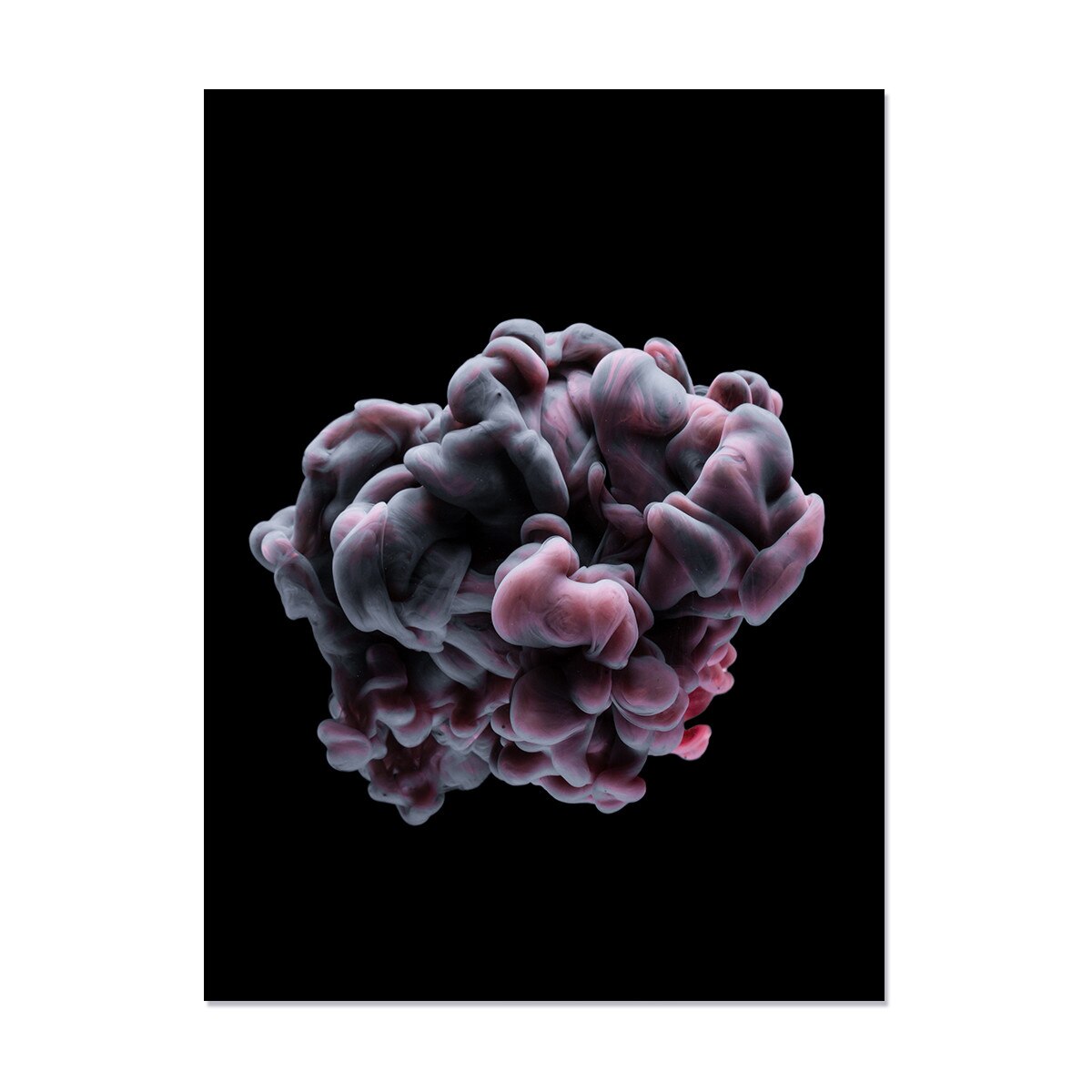 Tablou Canvas - Vopsea acrlilica in apa, Nori in culori, Fluid, Dinamic, Abstarct, 60 x 80 cm