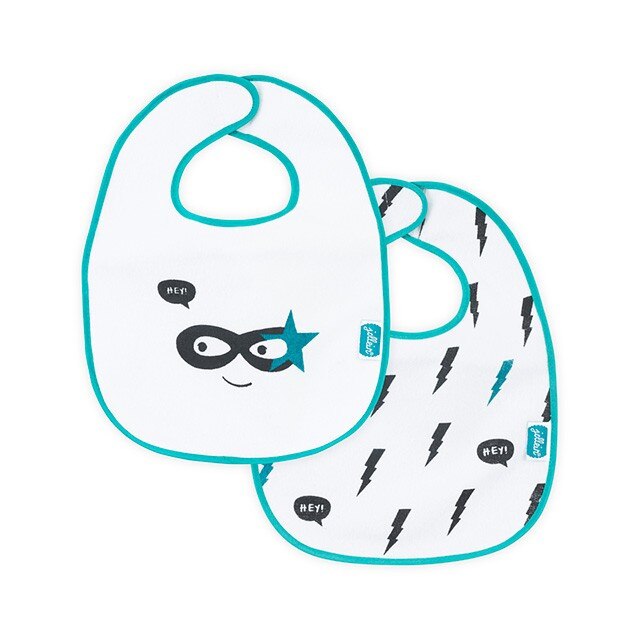 Set 2 bavetele impermeabile Jollein Superheroes