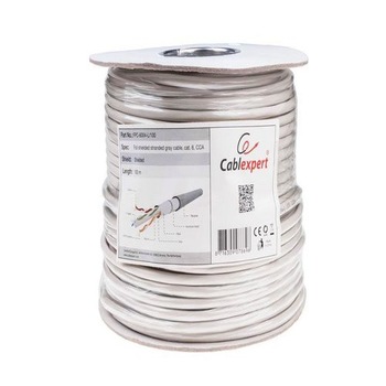 Cablu FTP ecranat , CCA, Cat6, Rola 100m, gri, FPC-6004-L/100 Cablu FTP ecranat , CCA, Cat6, Rola 100m, gri, FPC-6004-L/100
