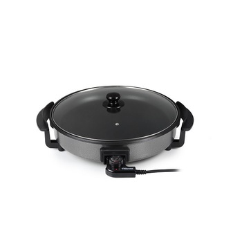 Tigaie electrica, TRISTAR, 1500W, diametru 40 cm, termostat 5 temperaturi, material interior non aderent, capac sticla Tigaie electrica, TRISTAR, 1500W, diametru 40 cm, termostat 5 temperaturi, material interior non aderent, capac sticla