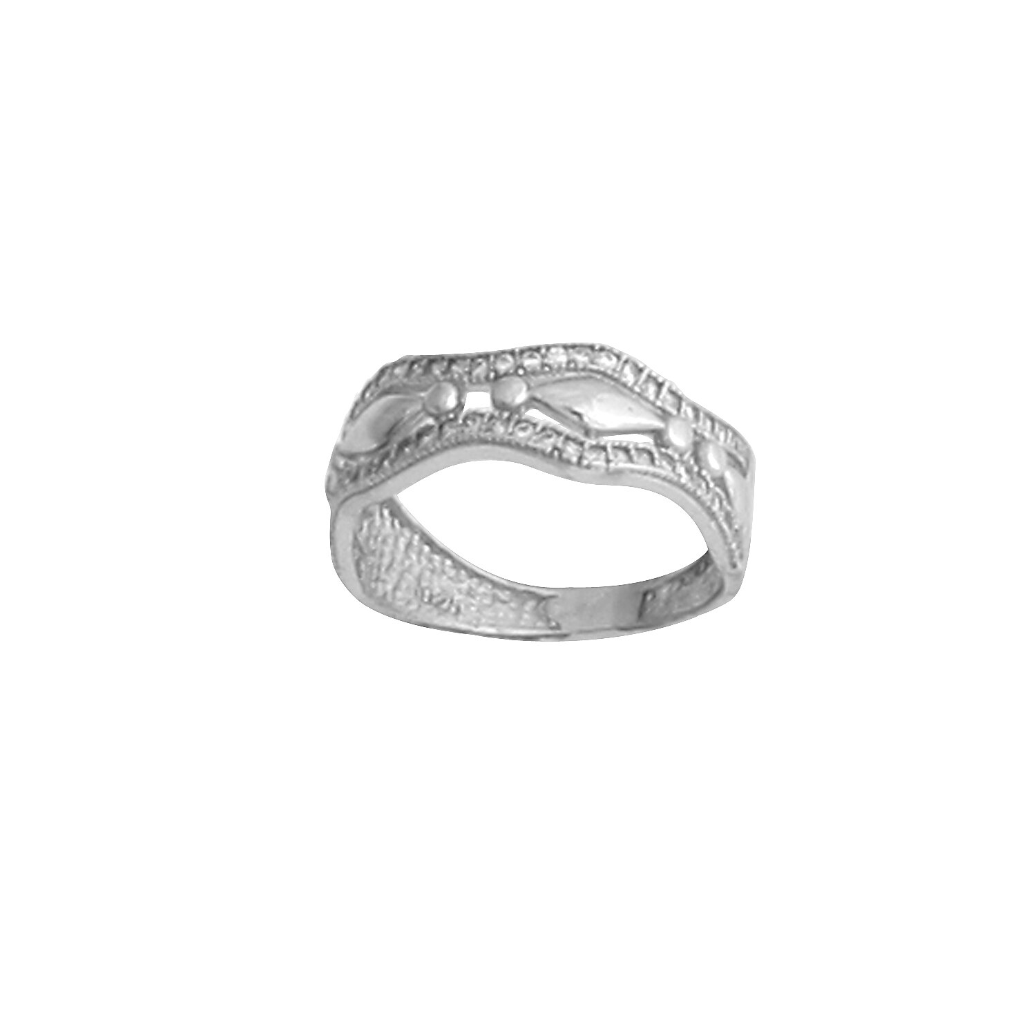 Inel tip verigheta cu zirconii, Argint 925