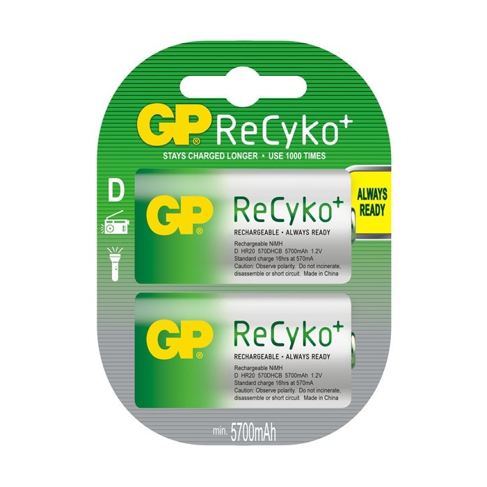 Acumulator Gp Recyko,1.2V, 5700 mAh, 2 bucati