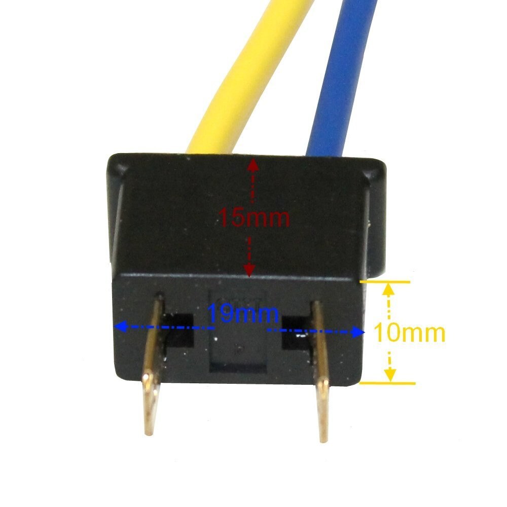 AERZETIX - Male plug connector for a car H4 bulb socket
