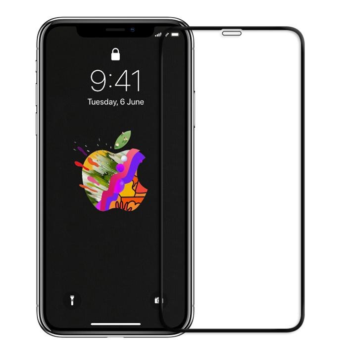 Folie protectie display sticla 6D FULL GLUE Apple iPhone XR BLACK