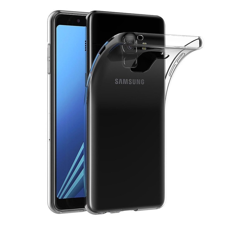 Кейс съвместим с Samsung A8 2018 Tpu Transparent