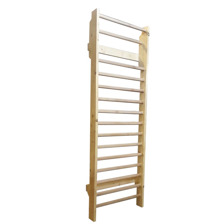 Spalier Gimnastica, Lemnaria Jder, 260x85 cm, M1601N,13 bare, nelacuit, lemn,