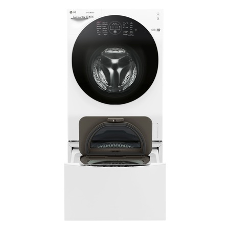 Masina de spalat LG FH4WM12TWINN, TwinWash, 10 Kg, Miniwash 2 Kg, 1400 RPM, TrueSteam, Smart, WiFi, LED, Touch control, Direct Drive, Clasa A+++, Alb