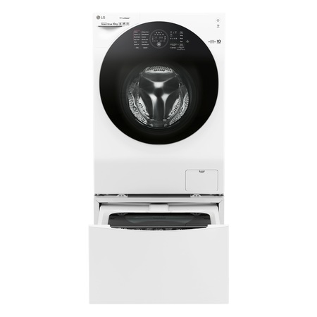 Masina de spalat LG FH4WM12TWINN, TwinWash, 10 Kg, Miniwash 2 Kg, 1400 RPM, TrueSteam, Smart, WiFi, LED, Touch control, Direct Drive, Clasa A+++, Alb