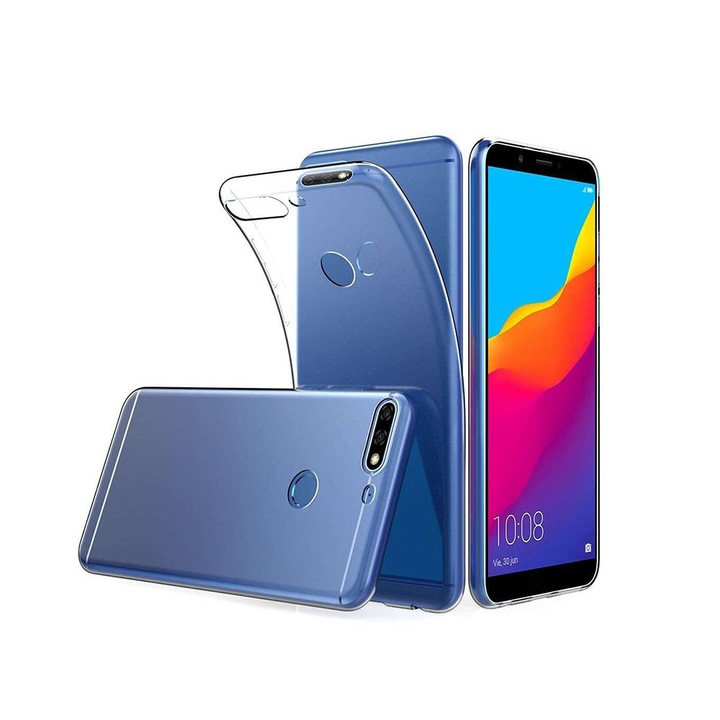 Силиконов гръб Mega Device за Huawei Y7 2018 / Y7 Prime 2018, Безцветен