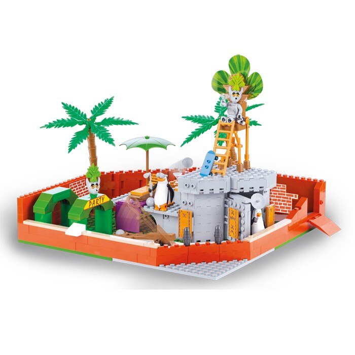 Set de construit Aventura regelui Julien la Zoo (Pinguinii din Madagascar) - Cobi