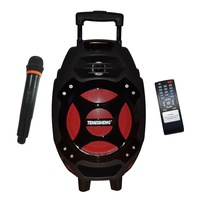 boxa activa cu statie tip troller 80 w  1 microfon wireless  telecomanda  bluetooth  cititor stick usb  card microsd  radio imagen 18_0_
0