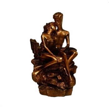 Statueta decorativa 'Indragostiti' 3, realizata din rasina, 34 cm Statueta decorativa 'Indragostiti' 3, realizata din rasina, 34 cm