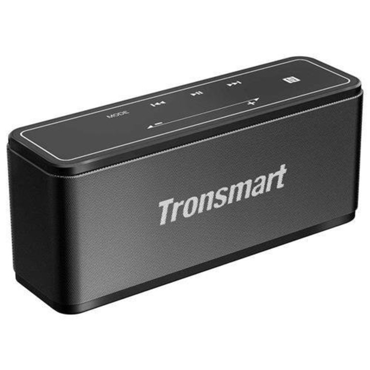 Boxa Portabila Bluetooth Tronsmart Element Mega 40 W, bass profund, control prin senzor, microfon incorporat, Negru