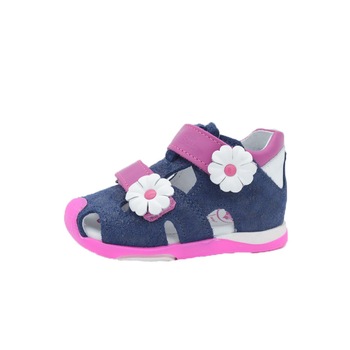 Sandale din piele fetite Renbut 11-433-GA, Bleumarin Sandale din piele fetite Renbut 11-433-GA, Bleumarin