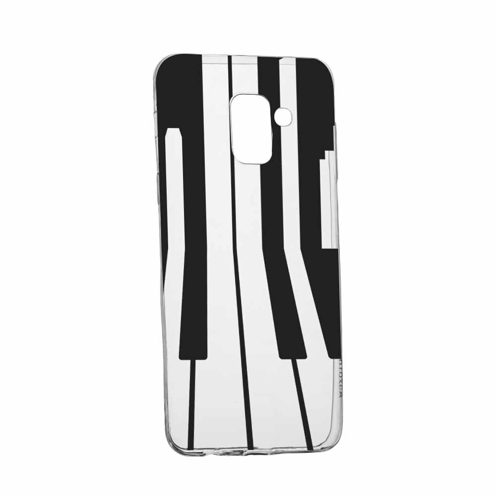 Husa Silicon, Transparent, Slim, Piano, Samsung J6 2018