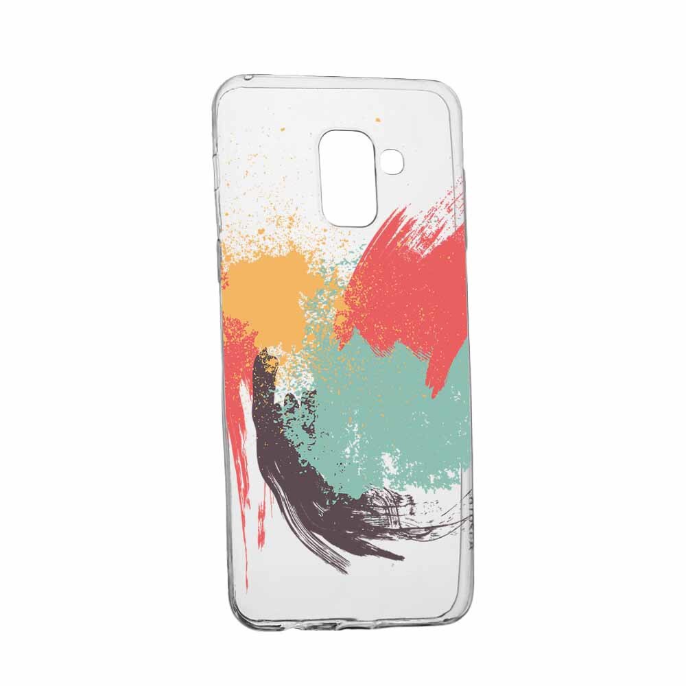 Husa Silicon, Transparent, Slim, Painting, Samsung J6 2018