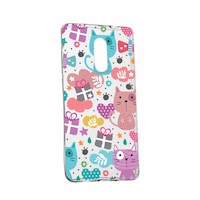 Husa Silicon, Transparent, Slim, Lovely Cat, Lenovo K6 Note