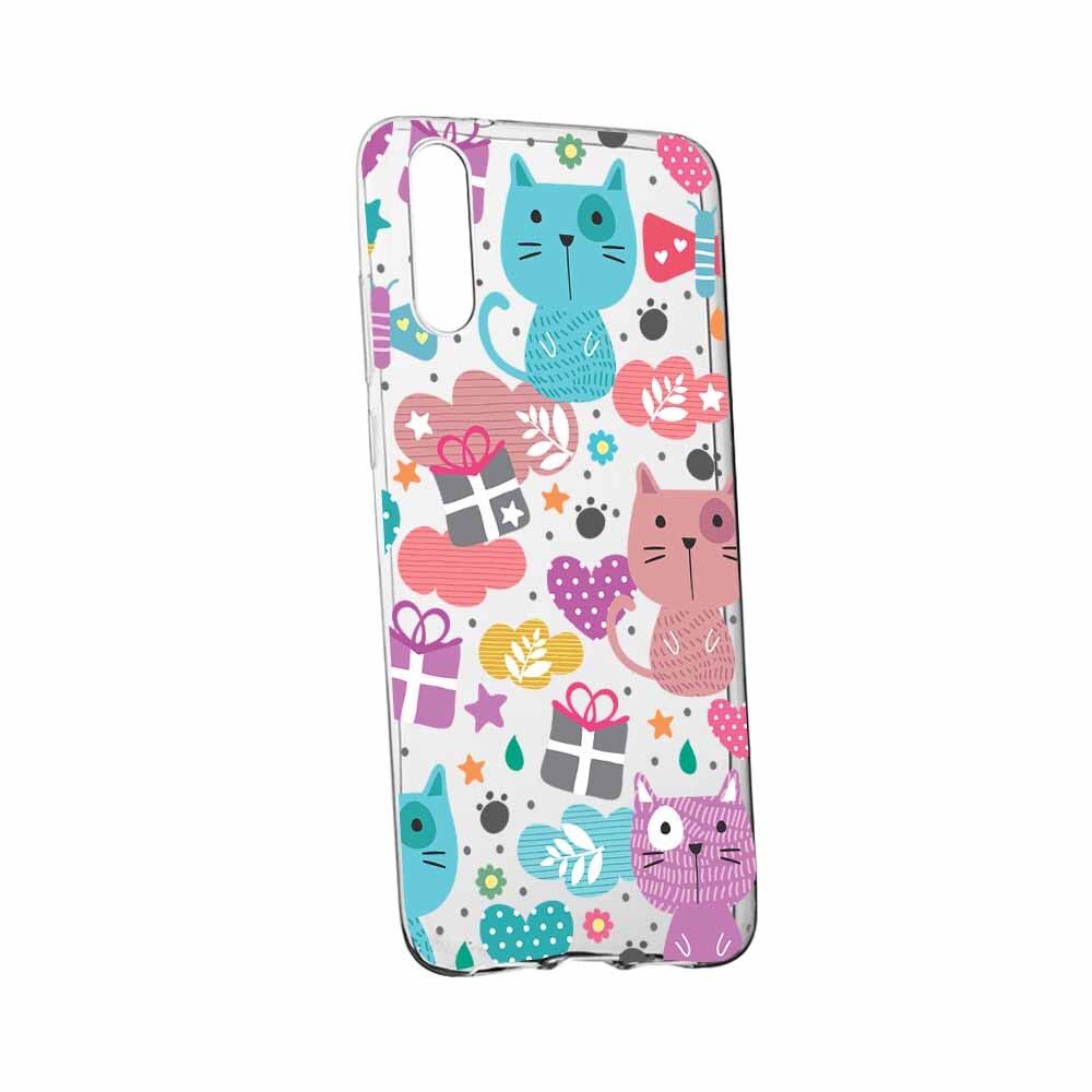 Husa pentru Samsung Galaxy A70, Lovely Cat, 41, din silicon premium, rezistenta la uzura, anti-alunecare