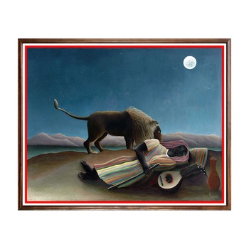 Tablou Poster, Arta Sec. XX, Henri Rousseau - The Sleeping Gypsy - ASD-154, 40 x 50 cm Tablou Poster, Arta Sec. XX, Henri Rousseau - The Sleeping Gypsy - ASD-154, 40 x 50 cm